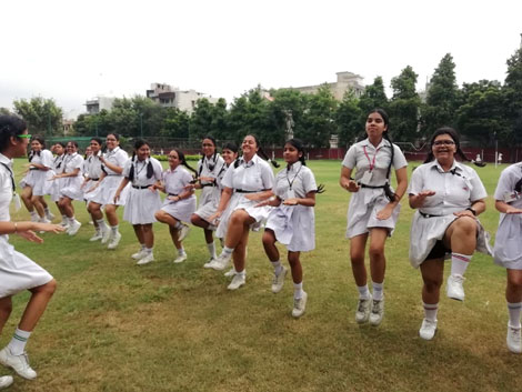 SMS, Girls School - Exercise Activity : Click to Enlarge