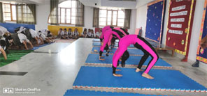 SMS, Girls School - Yoga by Class IX : Click to Enlarge