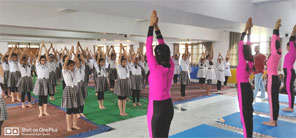 SMS, Girls School - Yoga by Class IX : Click to Enlarge