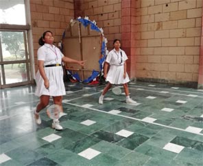 SMS, Girls School - Badminton Activity by Class IX : Click to Enlarge