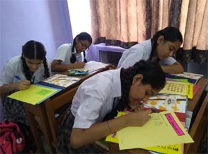 SMS, Girls School - SEWA Community Service Activity : Click to Enlarge