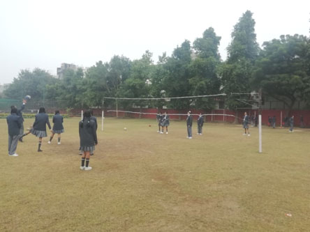 SMS, Girls School - Throw Ball Activity : Click to Enlarge