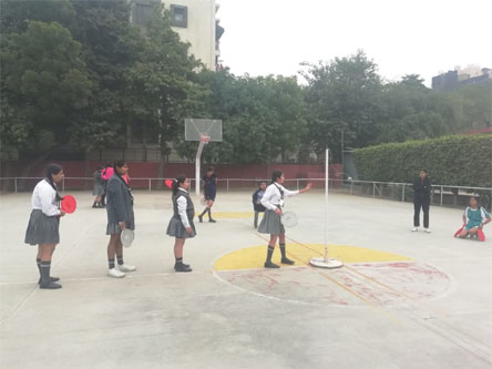 SMS, Girls School - Throw Ball Activity : Click to Enlarge