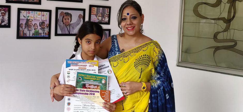 SMS Girls School - Tanishka Mathur : a true Champion : Click to Enlarge