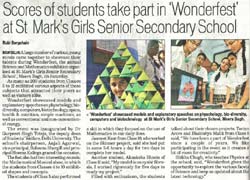 St. Mark's Girls School, Meera Bagh, Delhi - Media Coverage