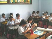 SMS Girls School - Brick Making Activity : Click to Enlarge