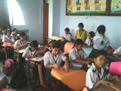 SMS Girls School - Brick Making Activity : Click to Enlarge