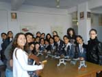 St. Mark's Girls Sr. Sec. School, Meera Bagh hosts students from The IX General Lyceum of Athens, Greece : Click to Enlarge