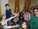 St. Mark's Girls Sr. Sec. School, Meera Bagh hosts students from The IX General Lyceum of Athens, Greece : Click to Enlarge