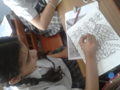 SMS Girls School - Madhubani Painting Workshop : Click to Enlarge