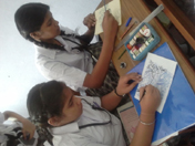 SMS Girls School - Madhubani Painting Workshop : Click to Enlarge