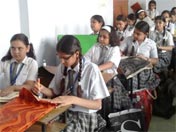 SMS Girls School - Paper Bag Making Workshop : Click to Enlarge