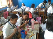 SMS Girls School - Ht Pace Ceramic Pot Decoration Workshop : Click to Enlarge