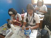 SMS Girls School - Ht Pace Ceramic Pot Decoration Workshop : Click to Enlarge