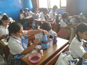 SMS Girls School - Ht Pace Ceramic Pot Decoration Workshop : Click to Enlarge