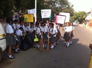 St. Mark's Girls School, Meera Bagh - Cleaniness Drive : Click to Enlarge