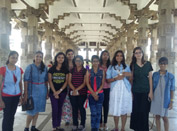 St. Mark's Girls School, Meera Bagh - Sri Lanka Student Exchange Programme - At the Independence Square, Colombo : Click to Enlarge
